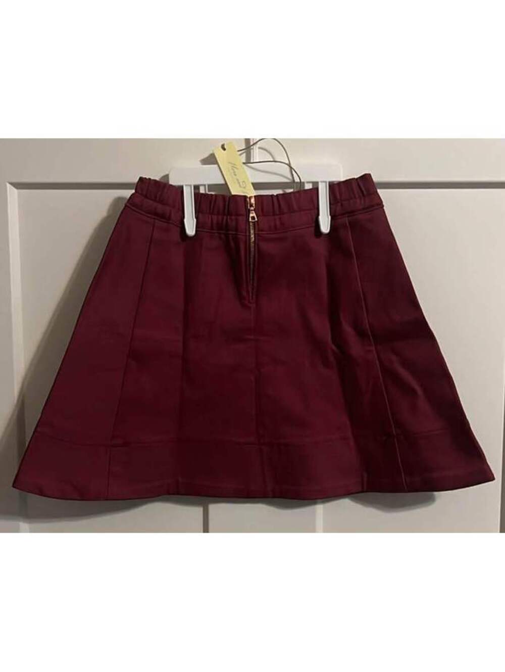 Flora and Henri zipper skirt in claret size 4T
